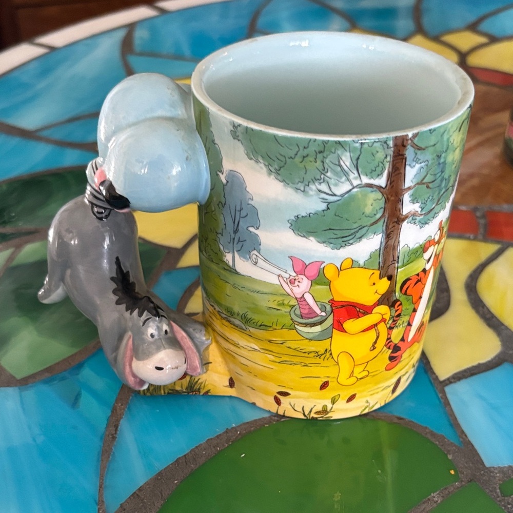 🧸Disney Eeyore and Winnie the Pooh and friends Ceramic Mug with Character Print